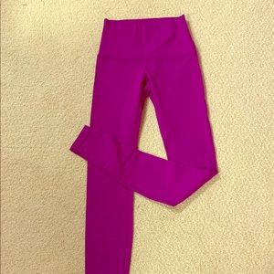 Purple high waisted leggings